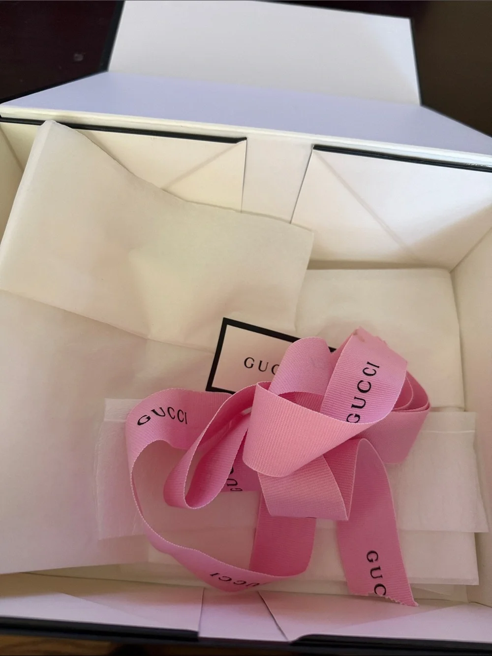 Gucci White and Black Branded Men’s Accessory Box